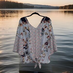 Floral Patterned Women's Blouse